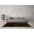 thumbnail image 3 of Ahgly Company Indoor Round Abstract Orange Modern Area Rugs, 4' Round, 3 of 4