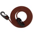 thumbnail image 1 of Correa para remo de kayak de color marrón de 189 cm con varilla de seguridad elástica y mosquetón para remar con seguridad, 1 of 8