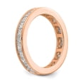 thumbnail image 4 of 14K Rose Gold Ring Band Eternity Diamond Square Polished 2ct Princess Channel Set , Size 9, 4 of 4