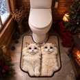 thumbnail image 4 of Diatomaceous Earth Toilet Cover Absorbent Bath Mat Non-Slip U-Shaped Toilet Rug Quick Dry Entryway Doormat for Bathroom Floor, 4 of 6