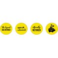 thumbnail image 2 of Darling Souvenir 190 Pcs Retirement Party Favor Stickers chocolate Candy Labels-Yellow, 2 of 2