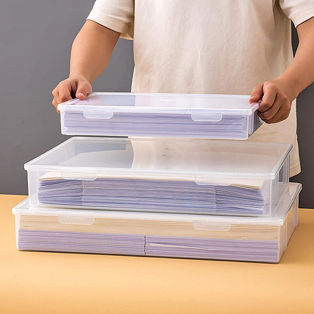Giaone Clear Storage Container for Photos and Scrapbooking Materials Document Holder
