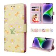 thumbnail image 3 of Compatible with iPhone 14 Plus Case Retro Gilded Flower PU Leather RFID Blocking Wallet Cover, 3 of 5