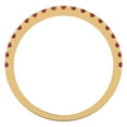 thumbnail image 5 of 1 ct Brilliant Round Cut Natural Garnet 18K White/Rose/Yellow Gold Stackable Band SZ 8.25, 5 of 6