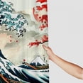 thumbnail image 3 of Orinice Wave Tree Red Sun Bathroom Decor Set Polyester Fabric Shower Curtain with Hooks 36x72, 3 of 7