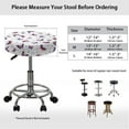 thumbnail image 6 of ZIATUBLE Butterfly Bar Stool Cover Cushion Stretch Circle Chair Slipcover 12"-14" Foldable Stool Seat Cover Protector 2 Packs with Elastic Bottom Slipcover Replacement Accessories Indoor, 6 of 6