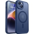 thumbnail image 1 of Magnetic Case for iPhone 16 Pro Max with Full Camera Protection [Compatible with Magsafe] [Translucent Matte] Protective Phone Case, Hot Pink, 1 of 5