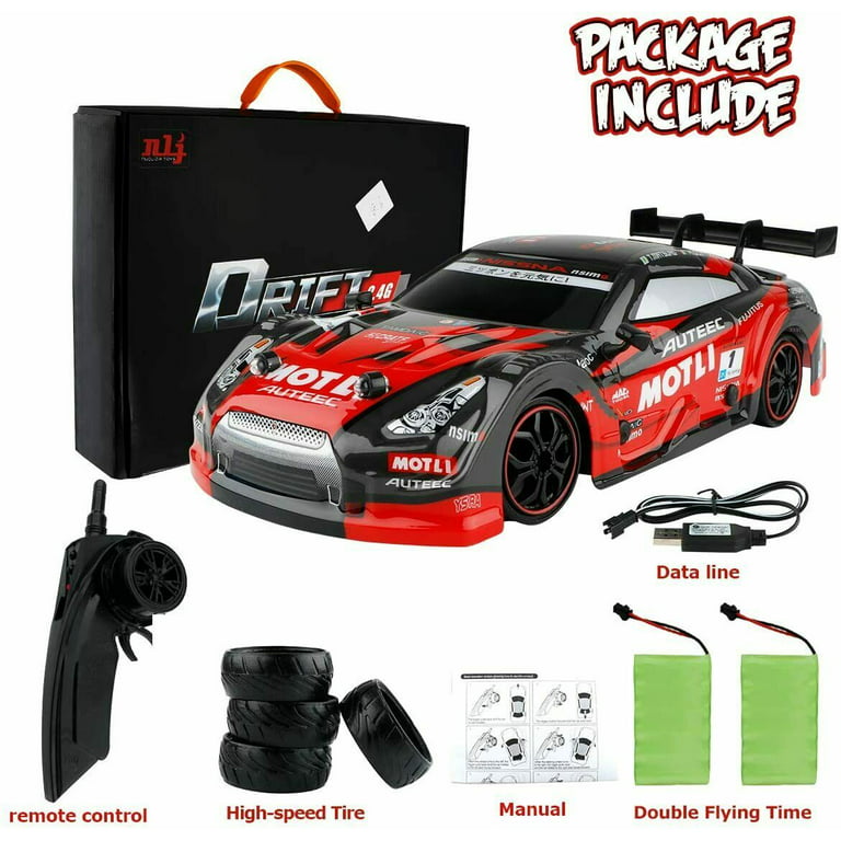 skrå ecstasy Compose RC Drift Car 2.4G Remote Control Vehicle 30km/h High Speed Racing Car W/  Accessories for Kids Adolescent Birthday Thankgiving Gift, Red - Walmart.com