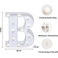thumbnail image 3 of MAMOWEAR LED Letter Lights Sign Light Up Letters Sign Battery Powered for Wedding Birthday Party Christmas Lamp Bar Home Decoration, 3 of 5