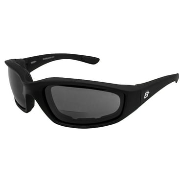 Birdz Eyewear Oriole Bifocal Safety Glasses Padded Black Frame Smoke Lens  1.75 Magnification