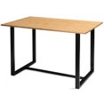 thumbnail image 1 of Gymax Home Office Computer Writing Desk w/ Metal Frame Bamboo Top Natural, 1 of 10