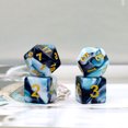 thumbnail image 2 of Haxtec 11Pieces DND Dice Set Teal White Marble Swirls Gemini DND 5e Polyhedral Dice for D&D Dungeons and Dragons RPG Gift TTRPG Accessories, 2 of 7