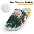 thumbnail image 4 of Characters My Hero Academia Kid's Cotton Slippers Winter Warm Soft Plush Slippers with Rubber Sole Non-Slip Indoor Outdoor Slip on Shoes Fluffy House Slippers For Boys Girls Teen, 4 of 8