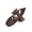 Coffee, variant on Flats for Women Polka Dot with Bow Split Toe Ballet Shoes Ballerina Slip On Cute Pattern Comfortable Casual Coffee 5.5