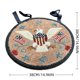 thumbnail image 3 of Cojín redondo patriótico para silla con diseño de bandera | Cojín acolchado suave para sillas de comedor, patio y mecedoras | Lazos seguros para decoración del hogar en interiores y exteriores, 3 of 7