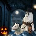 thumbnail image 5 of Ghost Walking Dog Statue, 2024 Upgrade Cowboy Ghost Walking Dog Halloween Decorations, Cute Halloween Ghost Walking Dog Statue, Spooky Ghost Dog Halloween Figurine, Halloween Ghost Decor, 5 of 7