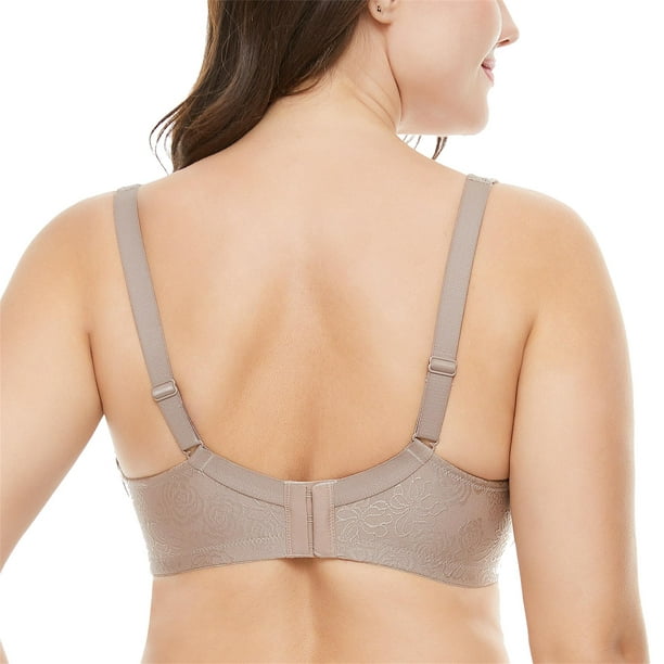 Wingslove Women's Plus Size Full Coverage Bra Wirefree Non Padded