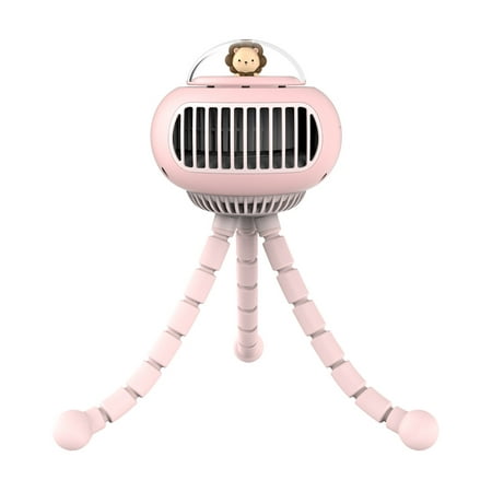 

Protable Stroller Fan with Clips for Baby with Flexible Tripod Battery Operated Personal Fan Tiny Mini Cooling Fan Silent Bed Desk Fan Speed Adjustable 3600 mAh Rotating Last for 5-12 Hours