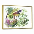thumbnail image 3 of Designart 'Rural Village House On A Green Summer Day' Traditional Framed Canvas Wall Art Print, 3 of 5