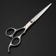 thumbnail image 4 of Tijeras profesionales para cortar el cabello de 6,5 pulgadas, acero japonés 440C, juego de barbero con mango cómodo., 4 of 4