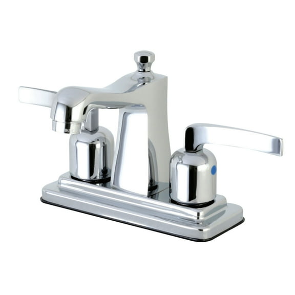 Kingston Brass FB4641EFL 4 in. Centerset Bathroom Faucet, Polished Chrome