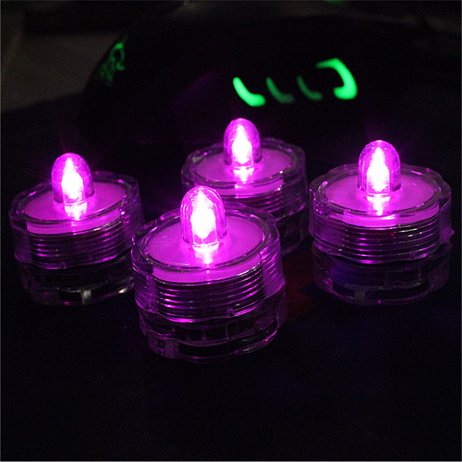 Kuluzego Submersible Led Lights,Waterproof Tea Lights Pond & Fishing