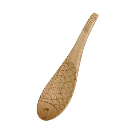 

Njspdjh Dinnerware Spoon Bamboo Utensil Tools Kitchen Tableware Soup-Teaspoon Fork Wooden Cooking Kitchen，Dining Bar