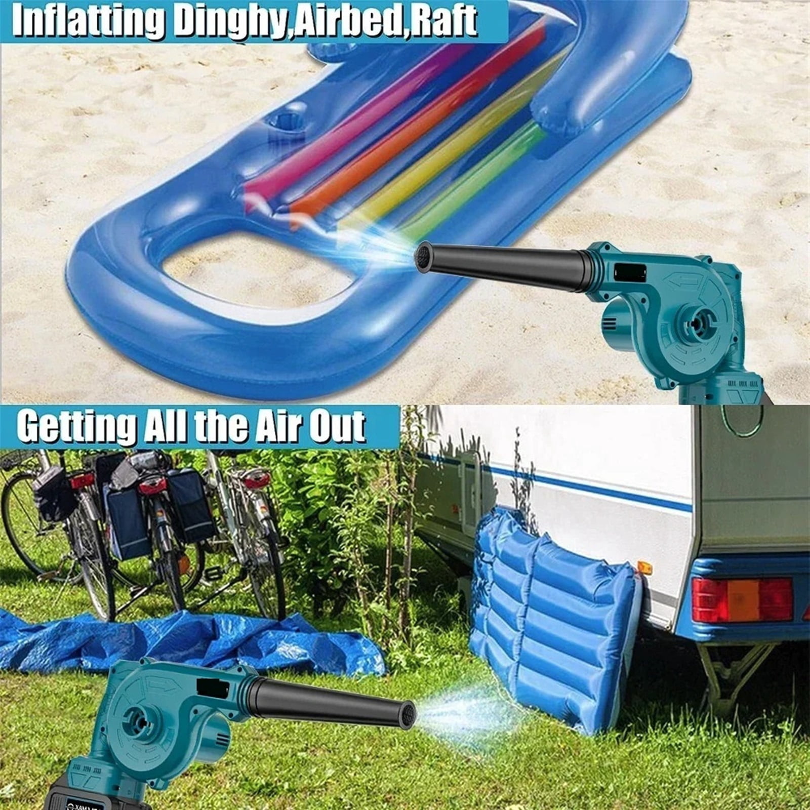 2-in-1 Electric Cordless Garden Leaf Air Blower Computer Dust Collector Dust Snow Blowing Power Tools ,Easy to Use
