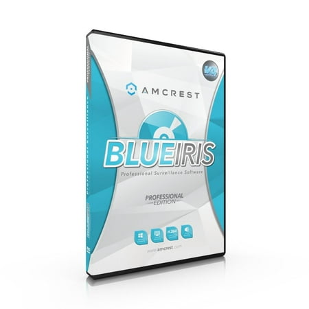 Amcrest Blue Iris Professional Version 4 - Zone Motion Detection, H.264 Compression Recording, E-mail And SMS Text Messaging