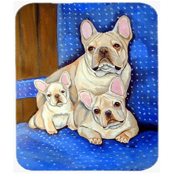 Carolines Treasures White Frenchies in Mommas Chair French Bulldog Mouse Pad
