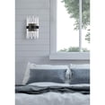 thumbnail image 4 of Dallas 8 inch crystal bath sconce in black, 4 of 9