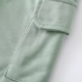 thumbnail image 7 of Fdqin Boys Shorts Sets 2Pcs Plaid Short Sleeve Hooded Button Shirt and Jogger Shorts Summer Outfits for Kids Light Green 9-10 Years, 7 of 7