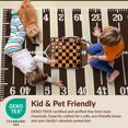 thumbnail image 4 of Design&I 8'x10' Ultra Soft Area Rug, Shaped Beast Football Bold Stripe Footboard Themed Graphic Hexagon None Fluffy Washable Non Shedding for Bedroom Living Room Under Sectional, 4 of 7