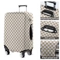 thumbnail image 5 of Beige and White Checkerboard Pattern Luggage Cover Fashion Suitcase Cover Baggage Covers Fit 25-28 Inch Luggage (Go Travel), 5 of 5