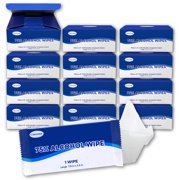Caresour [Individually Wrapped] Advanced 75% Alcohol Hand Sanitizing Wipes, Large 7.9” x 5.5” (600 Wipes)