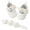 1a/Cotton White Shoes+hairband, variant on 2pcs/Set Newborn Baby Girl Princess Mary Jane Shoes Toddler Infant Wedding Dress Flat Shoes with Free Headband