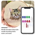 thumbnail image 3 of VONKY Needle Threader Set Sewing Machine Hand Tools Simple Household Embroidery Knitting DIY Craft Cross-stitch Accessories Tailors Type 2, 3 of 6