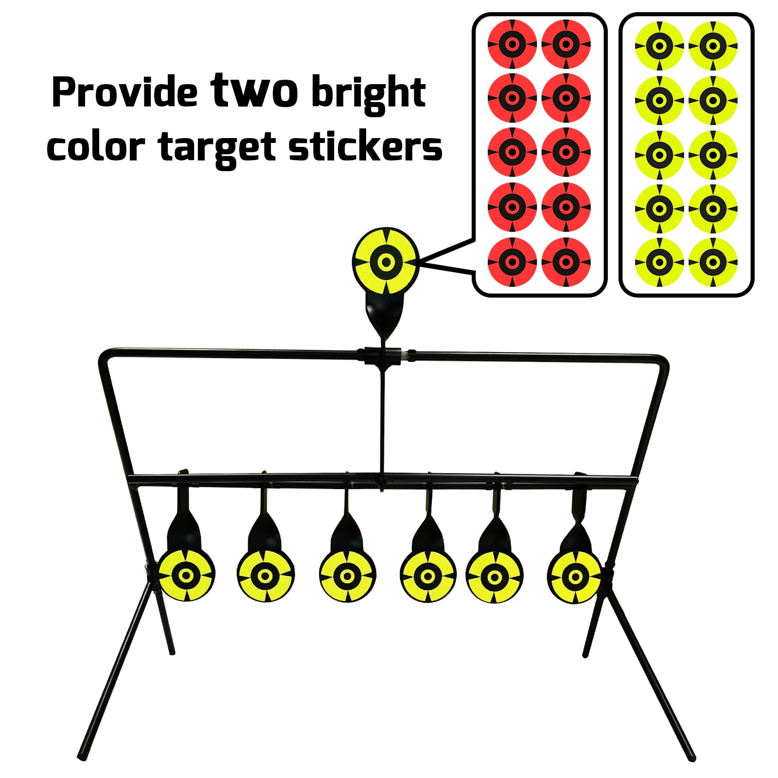 Atflbox Resetting Target for BB Gun with 7 Targets, Rated for .177 Caliber Airgun, Weight 2.2lbs