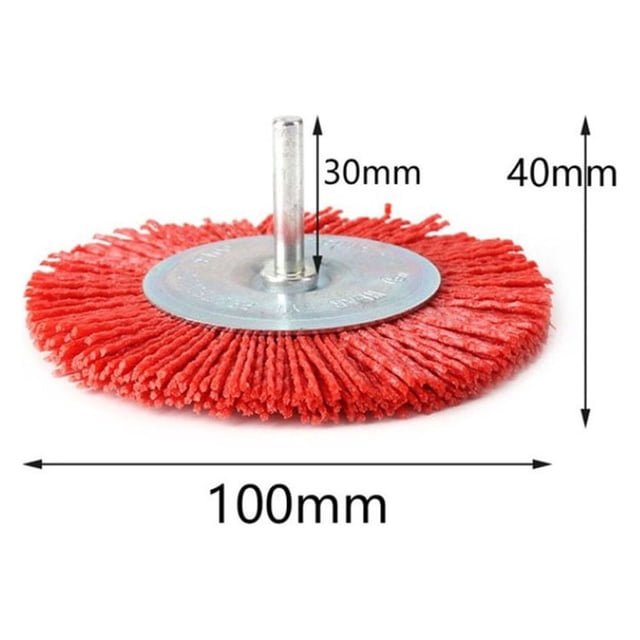 Nylon Cup Brush Abrasive Wire Wheel Rotary Tool Polishing Deburring 50/75/100mm
