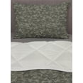 thumbnail image 3 of Camouflage Comforter & Sham Bedding Set, Monochrome Attire Pattern Concealing Hiding in the Woods Themed Print, 3 pcs Duvet Set Microfiber Filling Quilt, 5 Sizes, Army Green Sage Green, by Ambesonne, 3 of 4