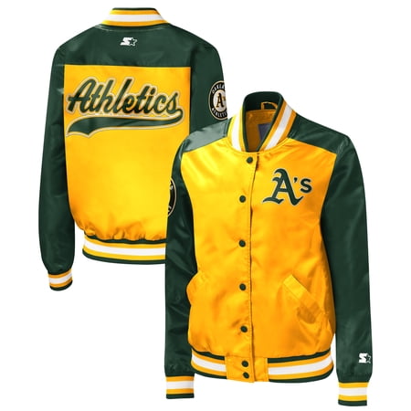 Women s Starter Gold Oakland Athletics The Legend Full-Snap Jacket