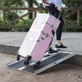 thumbnail image 3 of Ktaxon Portable Aluminum Non-skid Multifold Wheelchair Ramp Mobility Scooter Carrier 3FT 36" x 28", 3 of 9