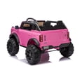 thumbnail image 4 of iYofe 24V Ride On Toys for Kids, Licensed Ford Bronco Base Powered Ride On Car w/4 Wheels Spring Suspension, Parent Remote Control, Lights, Music, Electric Cars Toys for Boys Girls Age 3-8, Pink, 4 of 5