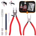 thumbnail image 1 of Kit de Herramientas para Cortar Vidrio Swpeet con Alicates Rompedores y Grozer de 9 Piezas, 1 of 7