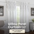 thumbnail image 2 of Achim Home Furnishings Willow Rod Pocket Window Curtain Panel, 42" x 63", White,WIPN63WH06, 2 of 6