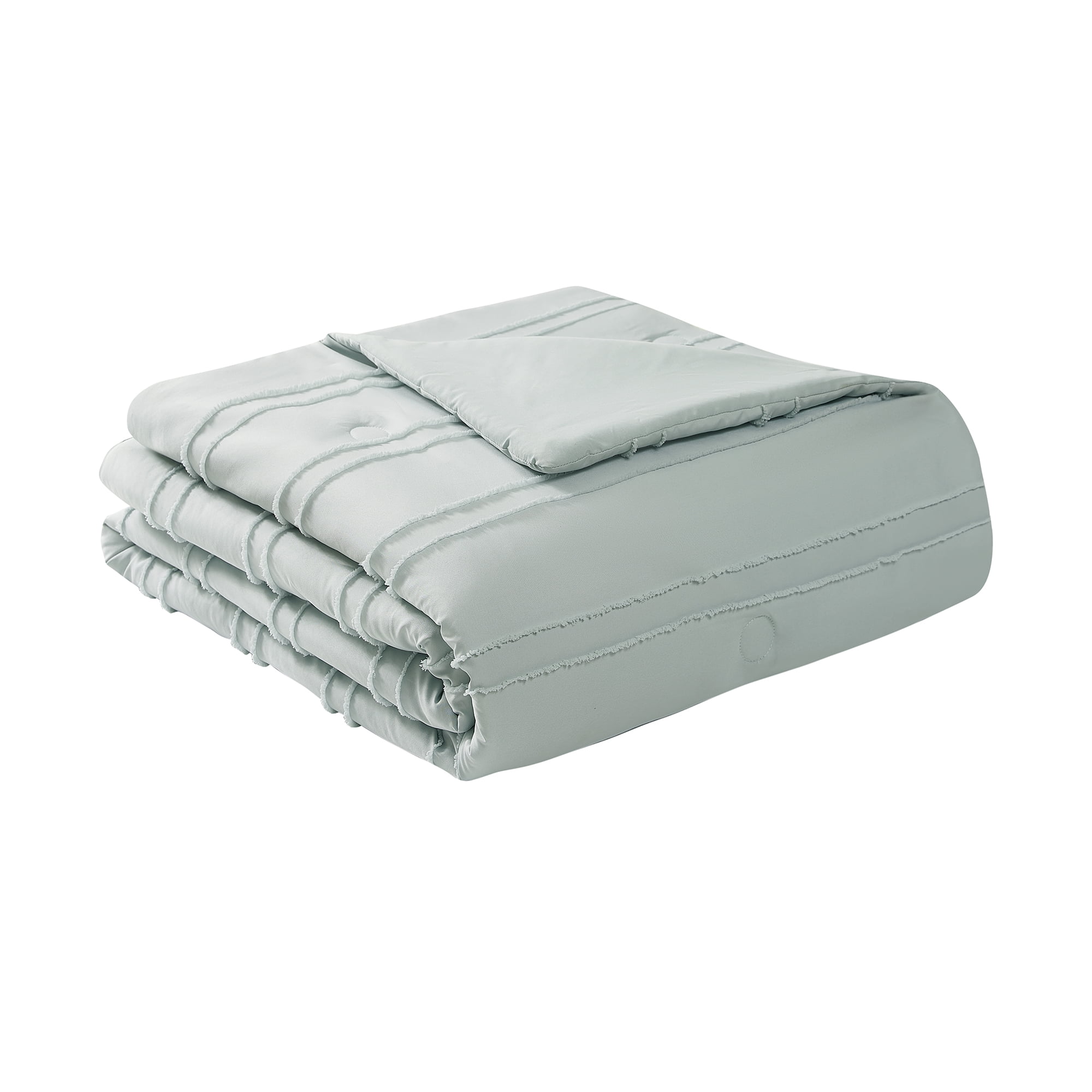 Mainstays Mint 10 Piece Bed in a Bag Comforter Set with Sheets, Queen