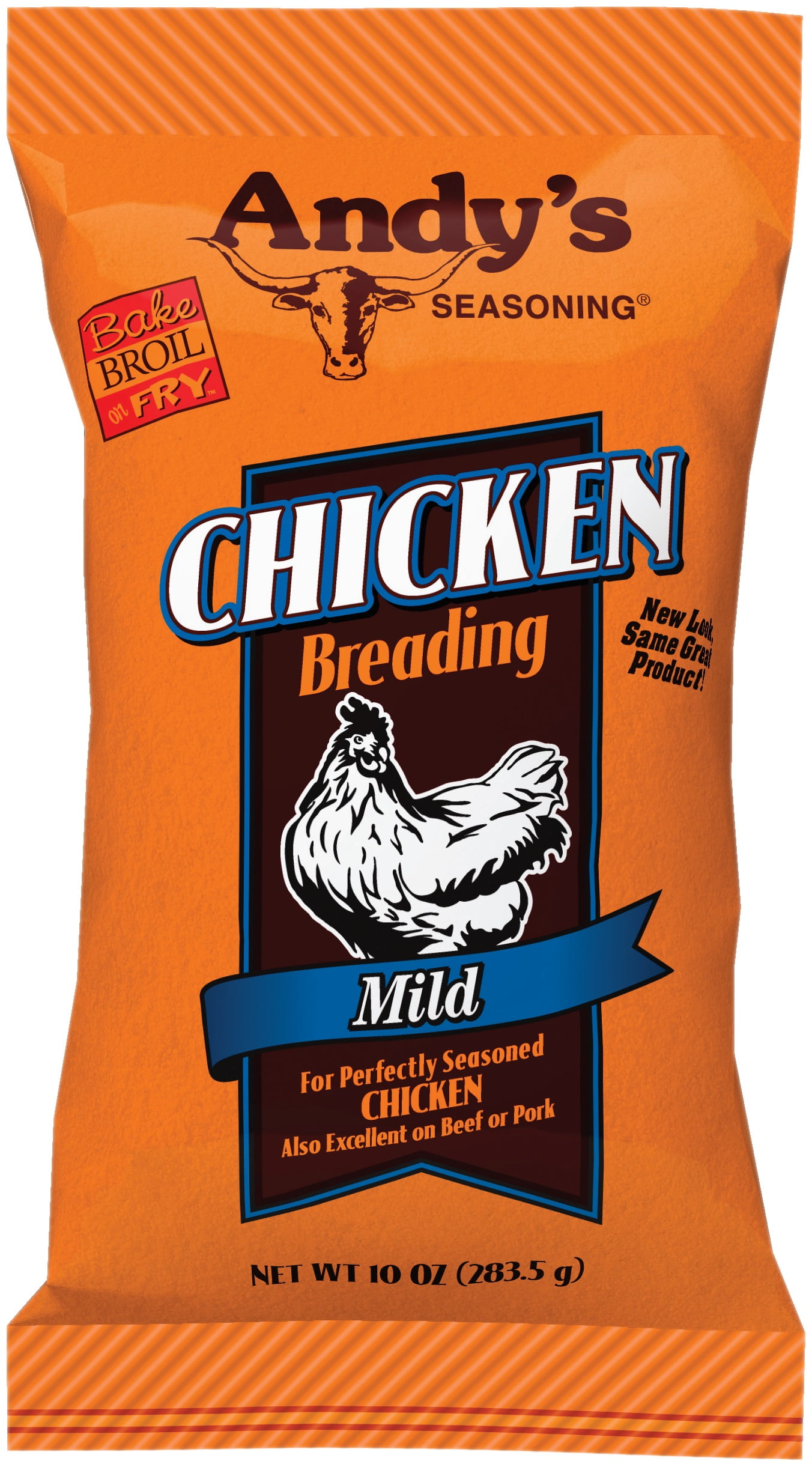 Andy's Seasoning Mild Chicken Breading, 2Pack 10 oz. Bags