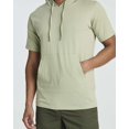 thumbnail image 4 of Real Essentials Men's Cotton Short-Sleeve Hoodie Hooded T-Shirt With Drawstring & Pockets (Available In Big & Tall), 4 of 6