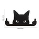 thumbnail image 2 of Decoración de madera para gato con dedo medio, gato negro que mira furtivamente, creativo para patio y jardín, 2 of 9