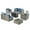 Bright Blue, variant on XIZZI 9 Pieces Outdoor Furniture Sectional Sofa Patio Set with Swivel Rocking Chair and Fire Pit Table,Grey